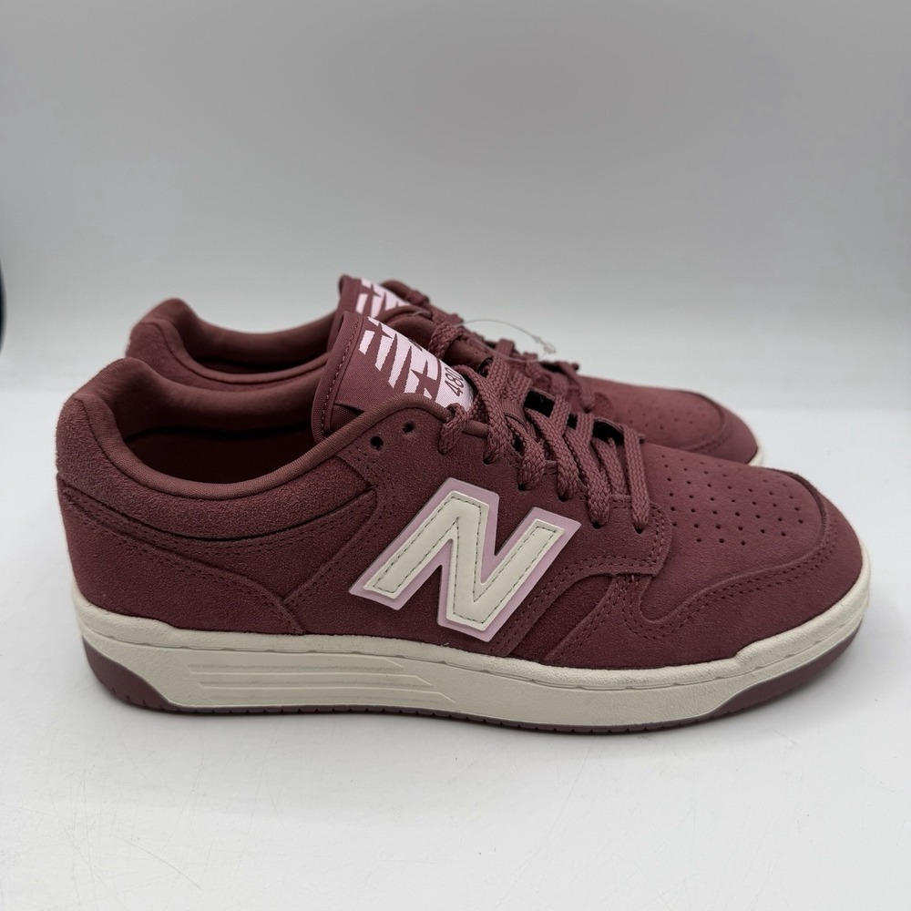 New Balance 480 Shoes Womens 7.5 Mens 6 Burgundy Pink Casual Sneakers BB480LJR